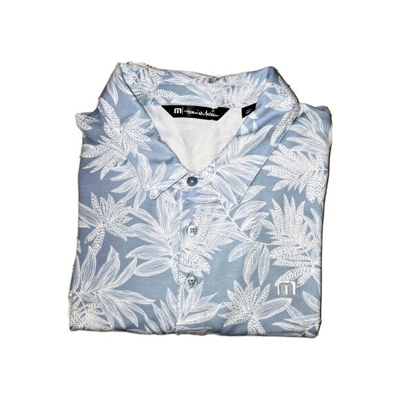 Travis Mathew Polo Shirt Men XXL Floral Print Golf Golfing Outdoors Preppy.‎ - Picture 7 of 8